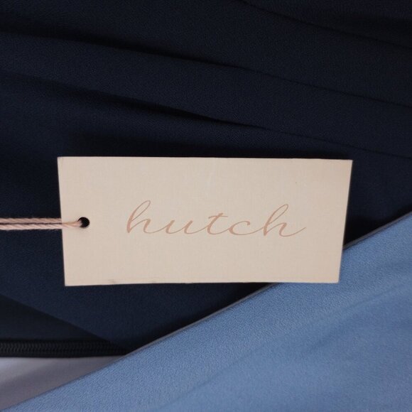 Hutch Blue Colorblock Faux-Wrap Midi Dress - Picture 5 of 10